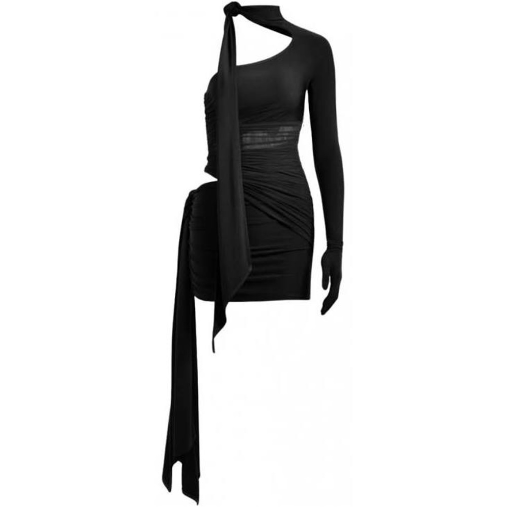 Mugler x H&M Knot-detail One-shoulder Dress size S - Picture 2 of 6
